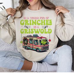 in a world full of grinches be a griswold png, christmas png, retro christmas png, popular christmas, christmas sublimat