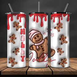 Grinchmas Christmas 3D Inflated Puffy Tumbler Wrap Png, Christmas 3D Tumbler Wrap, Grinchmas Tumbler PNG 60