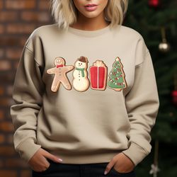 gingerbread cookies sweatshirt, christmas shirt, christmas sweater, christmas crewneck, holiday sweatshirt, winter swea