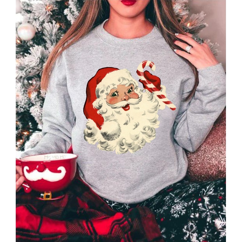 Santa Claus Sweater, Christmas Sweatshirt, Xmas Holiday Gifts, Christmas Family Vacation, Secret Santa Shirts, Winter Tee, Christmas Shirts.jpg