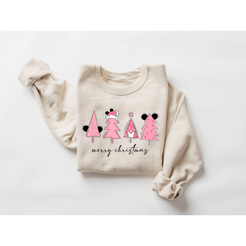 Disney Christmas Tree Sweatshirt, Christmas Tree, Mickey Minnie Christmas Tree Sweatshirt,Santa Christmas Shirt,Mickey fan Gift, Disney Gift 1.jpg