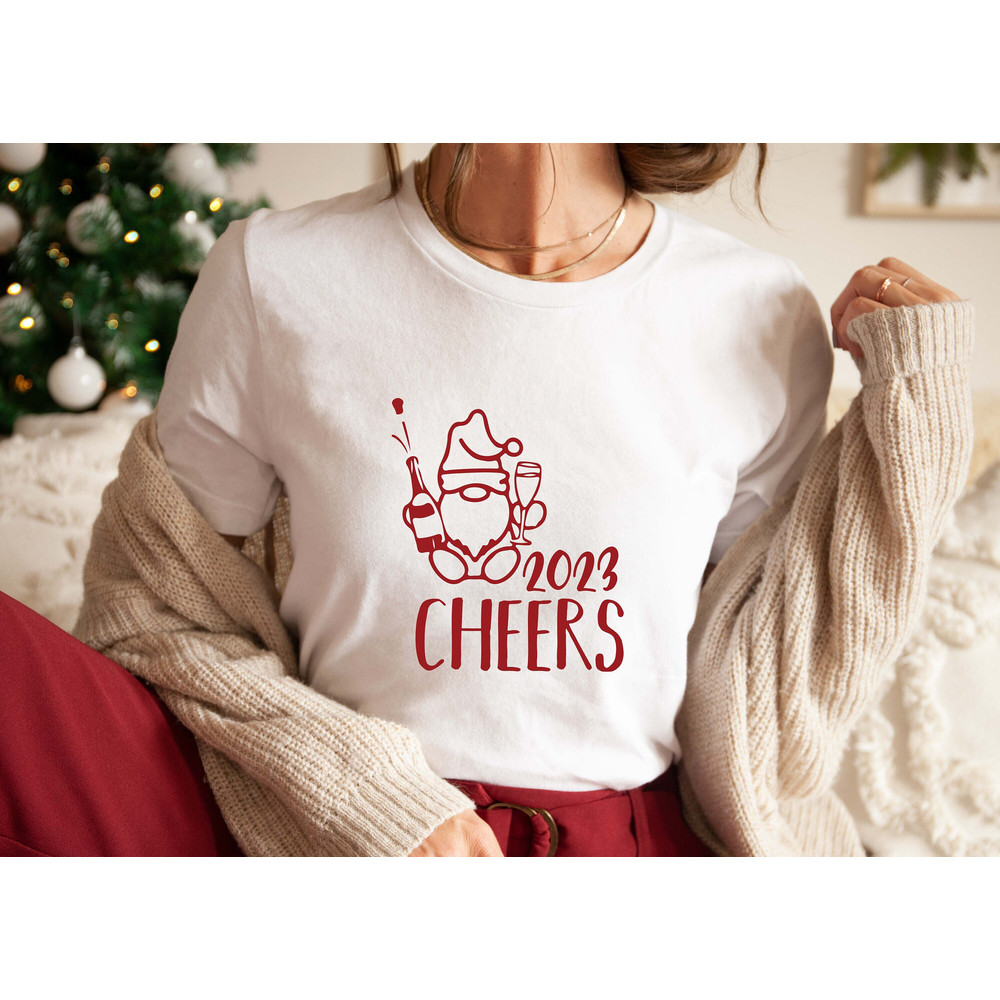 Custom 2023 Cheers Shirt, Funny Christmas Santa Shirt, Christmas Vibes, Gift For Christmas, Christmas Party, Most Wonderful Time Of The Year.jpg