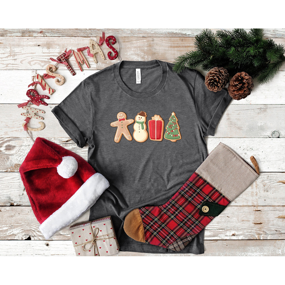 Ginger Bread Shirt, Cookie Shirt, Christmas Shirt, Christmas Tee Women, Christmas Tree, Christmas Present, Christmas Holiday, Christmas Gift.jpg