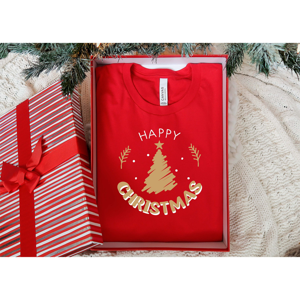 Happy Christmas Shirt, Retro Christmas Tree Shirt, Gift For Christmas, Christmas Vibes, Christmas Party, Most Wonderful Time Of The Year.jpg