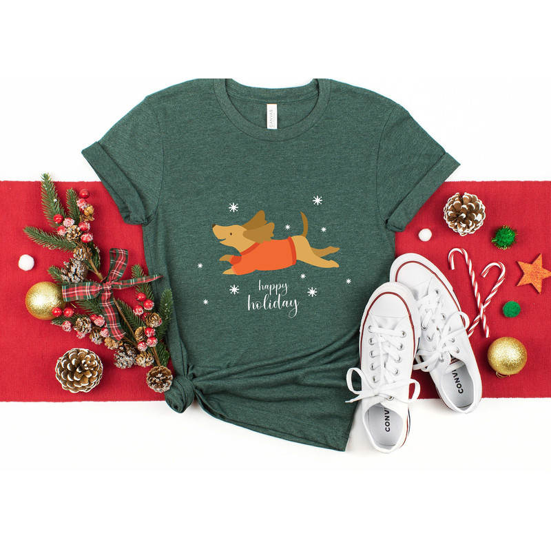 Happy Holiday Cute Short Sleeve T Shirt, New Year Shirt, Christmas Gifts, Christmas Vibes, Christmas Party, Funny Christmas Shirt.jpg