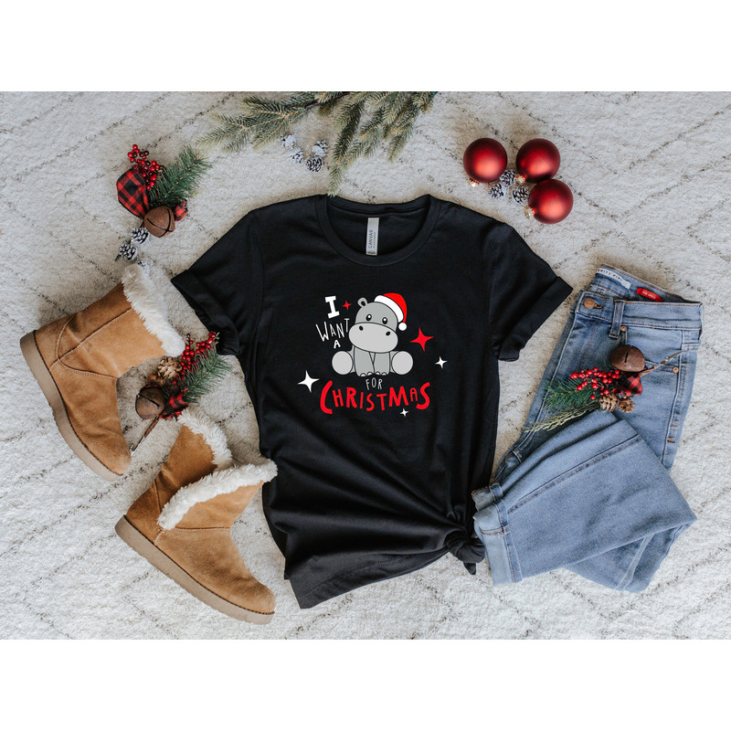 I Want A Hippopotamus For Christmas Sweatshirt,Christmas Hippopotamus Shirt,Funny Christmas Gift Shirt,Christmas Family Shirt,Holiday Gift.jpg