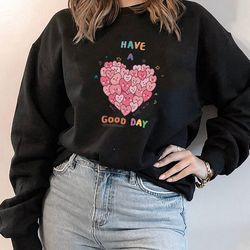 have a good day sweatshirt,smiley face shirt happy face preppy sweatshirt smiley face smile hoodie aesthetic clothes tre