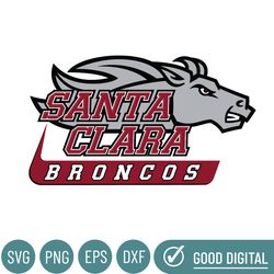 Santa Clara Broncos Svg, Football Team Svg, Basketball, Collage, Game Day, Football, Instant Download