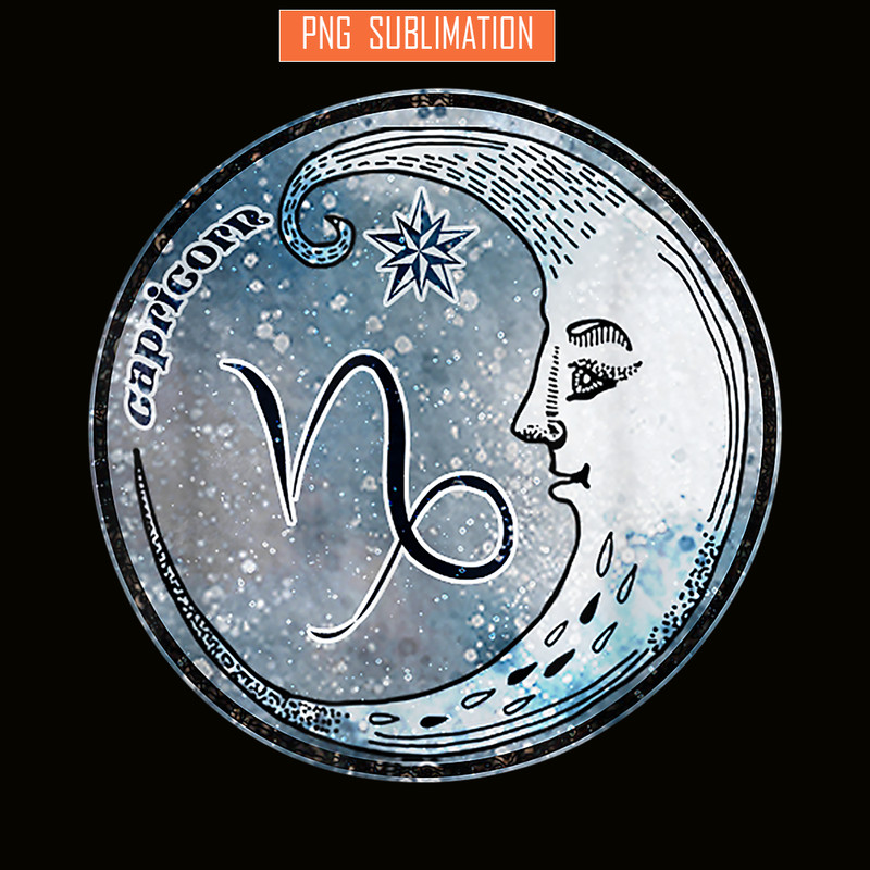 CPB28102323-Capricorn Moon PNG Sign Astrology PNG Zodiac Symbol PNG.png