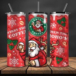 Grinchmas Christmas 3D Inflated Puffy Tumbler Wrap Png, Christmas 3D Tumbler Wrap, Grinchmas Tumbler PNG 24