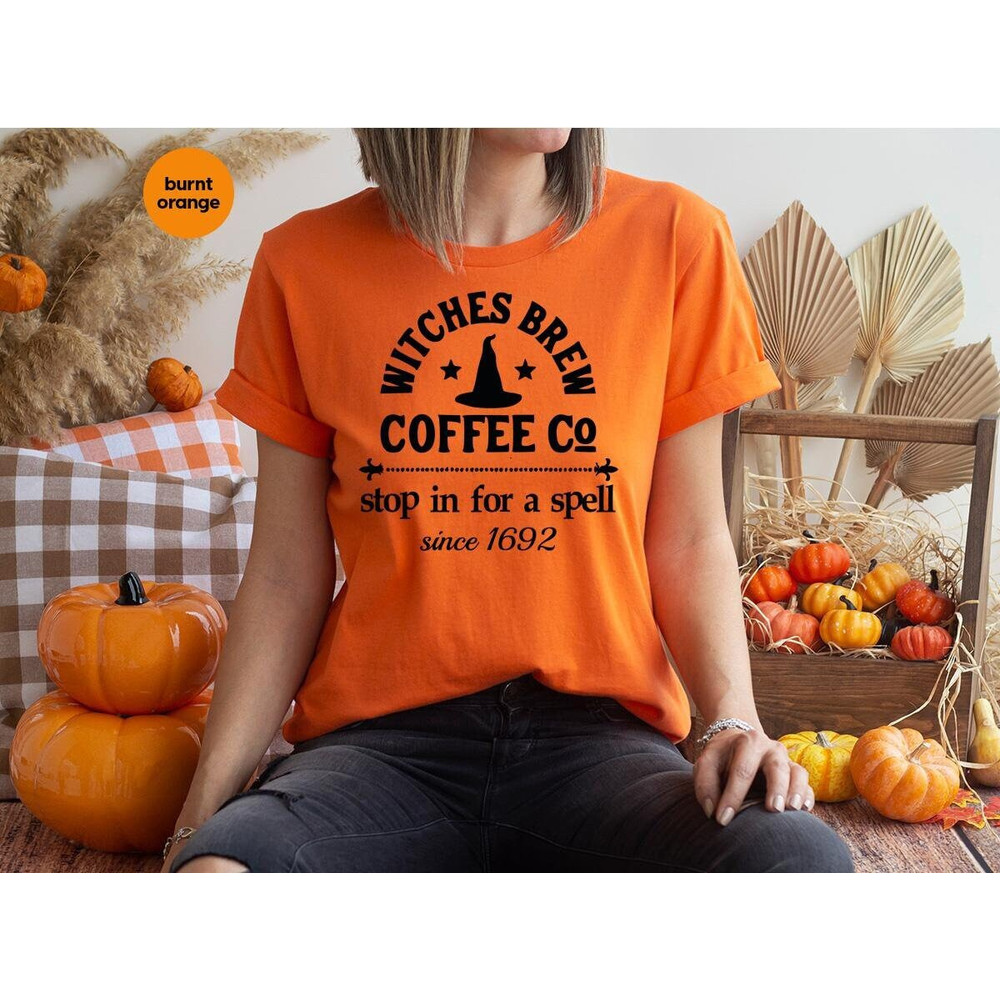 Cool Halloween Shirts, Spooky Season T-Shirt, Brew Tshirt, Witchy Vneck Shirt, Gifts for Girls, Witch Crewneck Sweatshirt, Sanderson Sisters.jpg