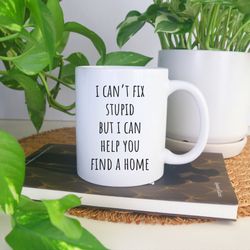funny real estate agent coffee mug, broker gift, realtor christmas gift, closing gift, sarcastic saying, realtor thank y