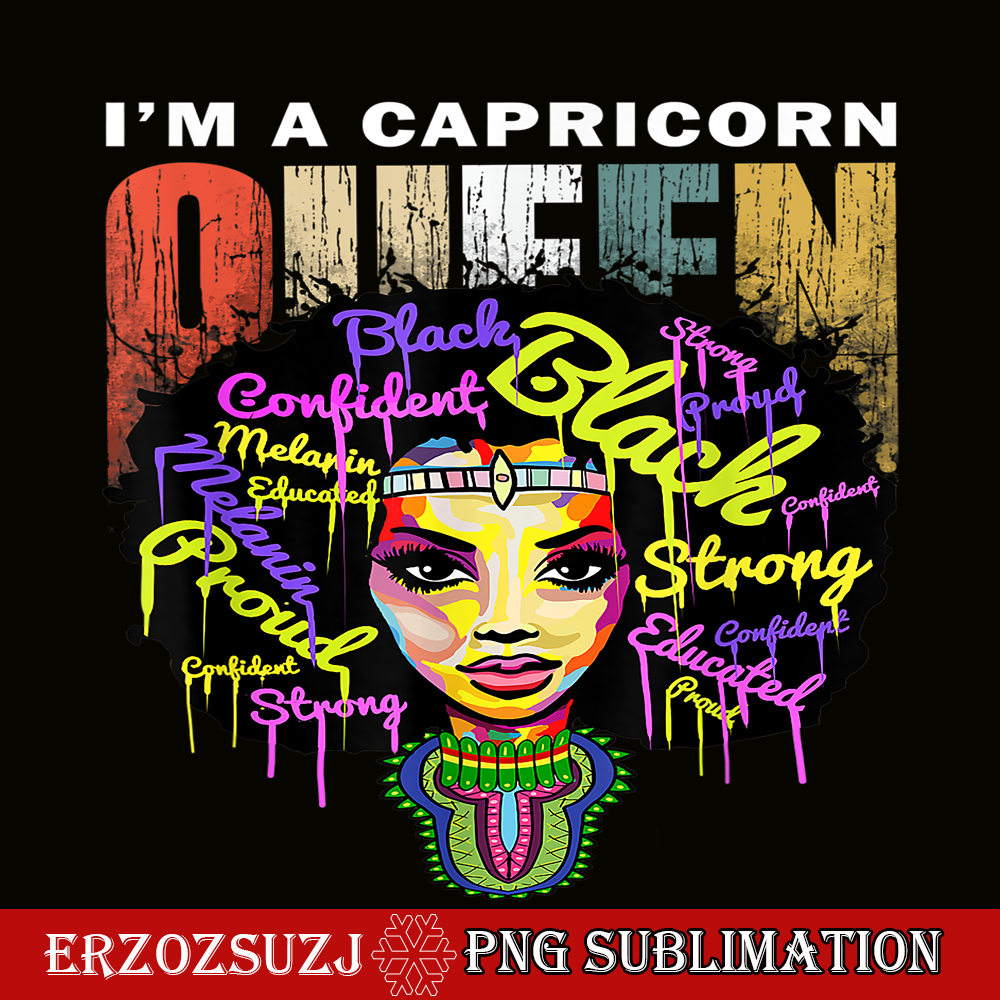 CPB28102338-I Am A Capricorn PNG Black Woman PNG Zodiac Sign PNG.png