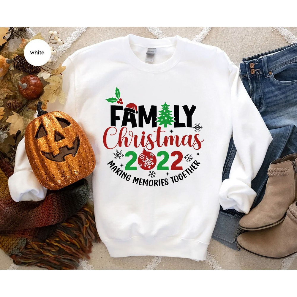 Family Christmas 2022 Group Long Sleeve Shirt, Christmas Holiday Family Matching Hoodies, Christmas Santa Crew Crewneck Sweatshirt Gifts.jpg