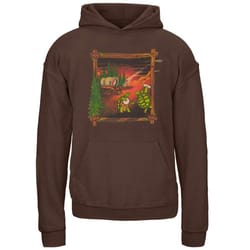 grateful dead &8211 covered wagon dark chocolate youth hoodie