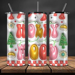 Grinchmas Christmas 3D Inflated Puffy Tumbler Wrap Png, Christmas 3D Tumbler Wrap, Grinchmas Tumbler PNG 151
