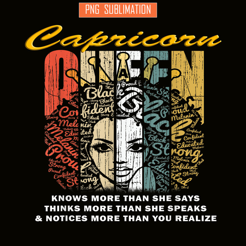 CPB28102339-Capricorn Quotes PNG Black Capricorn Queen PNG Zodiac Sign PNG.png