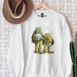 frog and toad sweatshirt, unisex sweatshirt, friend sweatshirt, gift for friend, sweatshirt, frog and toad