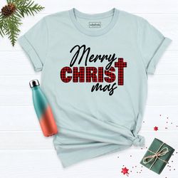 christ mas shirt, merry xmas shirt, christmas shirt, christ shirt, christmas cross shirt, religious christmas tshirt, ch