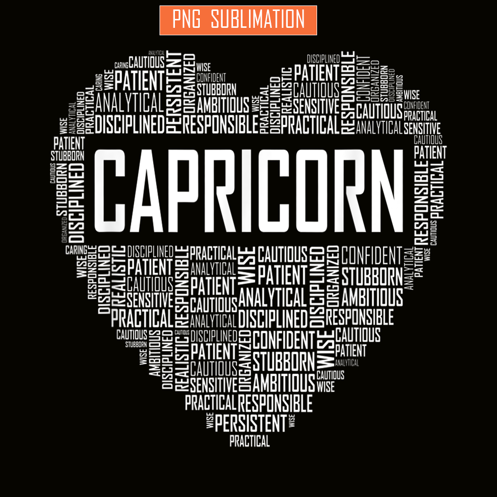 CPB28102350-Capricorn Zodiac Traits PNG Horoscope Astrology Sign PNG Capricorn Heart PNG.png