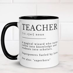 personalized teacher definition mug custom message option best teacher ever coffee cup - matching - educator gift.jpg
