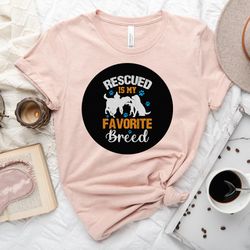 rescue dog lover rescued is my favorite breed dog paw gifts