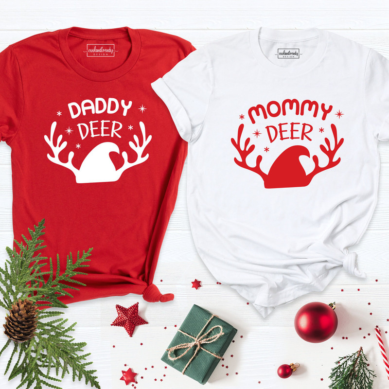 Christmas Family Deer Shirts, Mommy Deer & Daddy Deer Matching Shirts.jpg