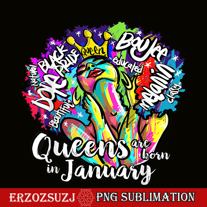 CPB28102368-Queens Born January PNG Black Girl PNG Capricorn And Aquarius Gift PNG.png