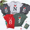 Christmas Letter Shirt, Christmas Family Tee, Family Matching Tee, Matching Holiday Shirt, Personalized Xmas Tee, Women's Christmas Tee.jpg