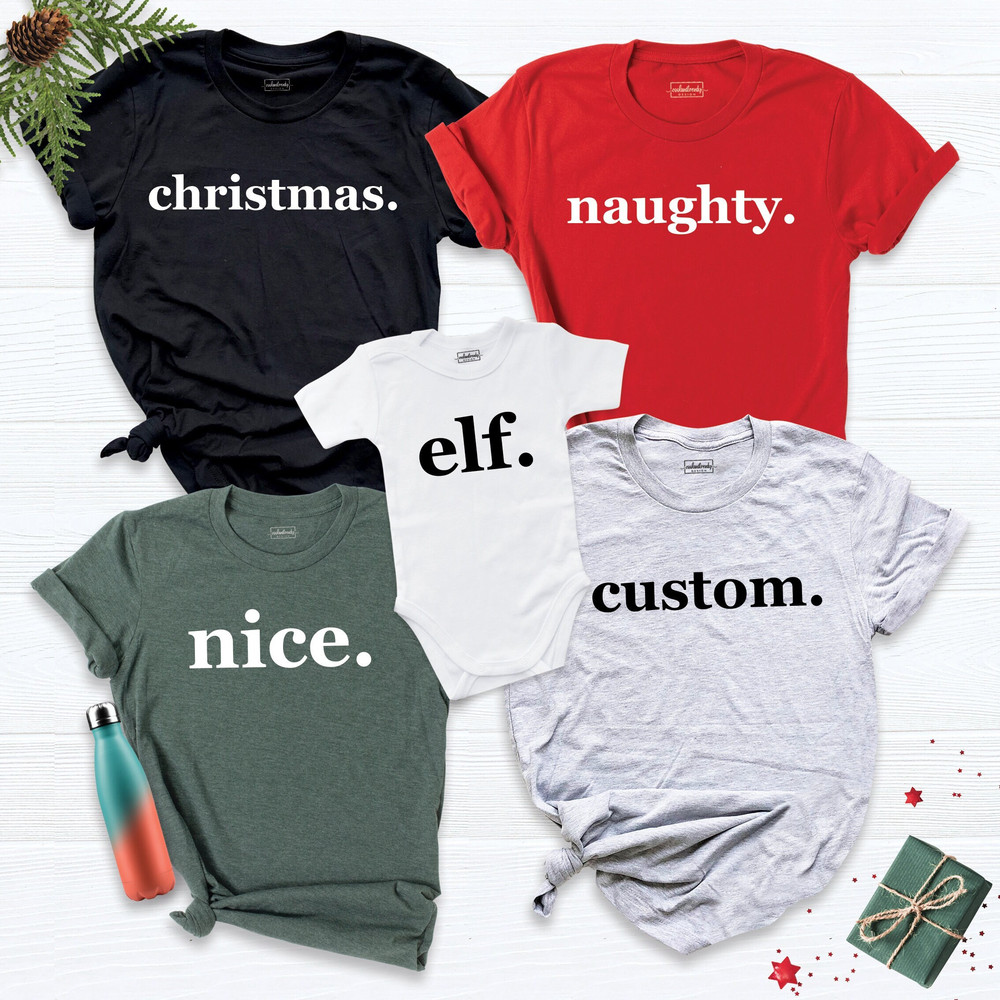 Christmas Matching Shirt, Christmas Shirt, Xmas Gift Shirt, Couple Christmas Tee, Family Xmas Shirt, Holiday Matching Tee, Santa Family Tee.jpg