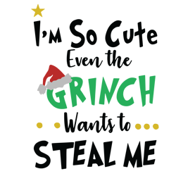 So Cute Grinch SVG, Grinch Christmas svg, Grinch svg, Grinch xmas svg, christmas svg, Grinch Face Svg, Grinchmas Svg