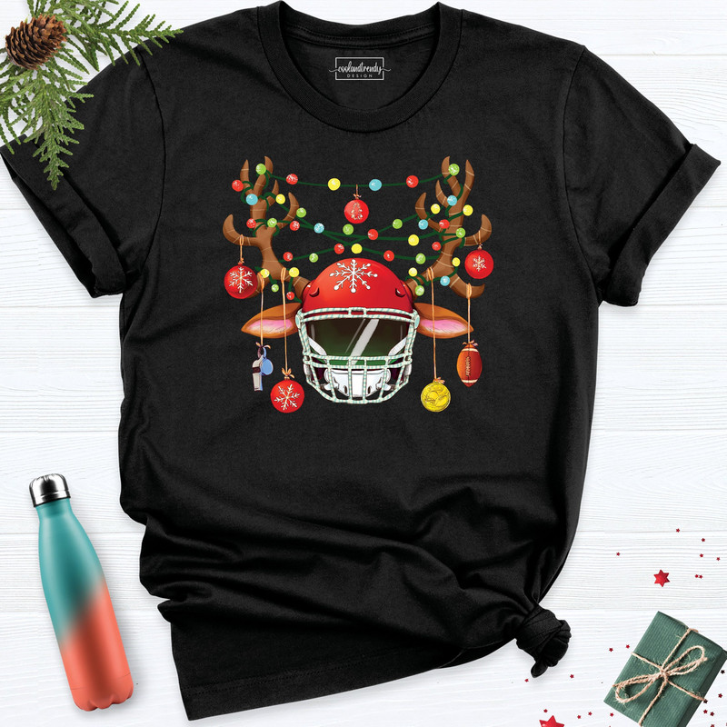 Christmas Reindeer Shirt, Christmas Lights Tee, Funny Cute Christmas Lights With Santa Reindeer Shirt, Christmas Party Tee, Christmas Shirt.jpg