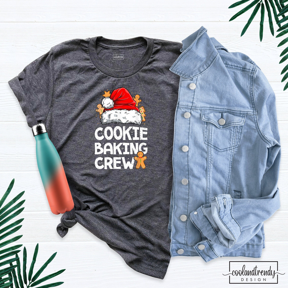 Christmas Santa Cookie Baking Crew Shirts, Holiday Baking Shirt, Matching Family Christmas Baking Shirt, Cookie Shirts, Christmas Shirt.jpg