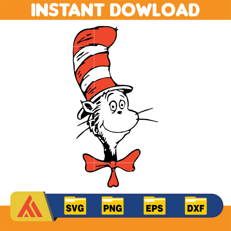 Dr Seuss Svg, Cat In The Hat SVG, Dr Seuss Hat SVG, Green Eggs And Ham Svg, Dr Seuss for Teachers Svg, Cricut, Thing Svg (341).jpg