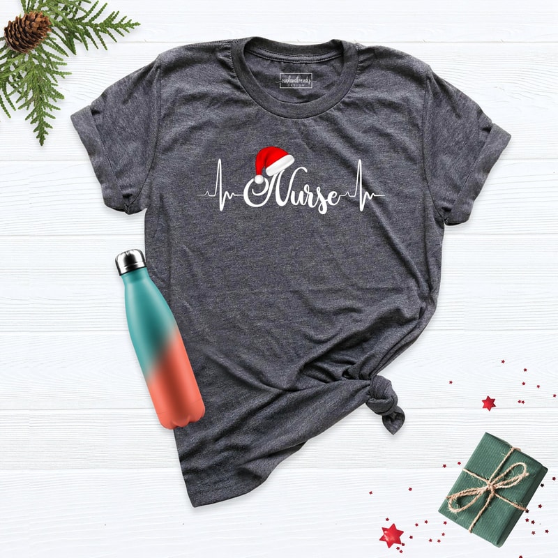 Christmas Skeleton Nurse Shirt, Gift For Nurse Tee, Nursing School Tee, Skeleton Shirt, Christmas Crew Tee, Nurse Week Shirt, Cool Xmas Tee.jpg