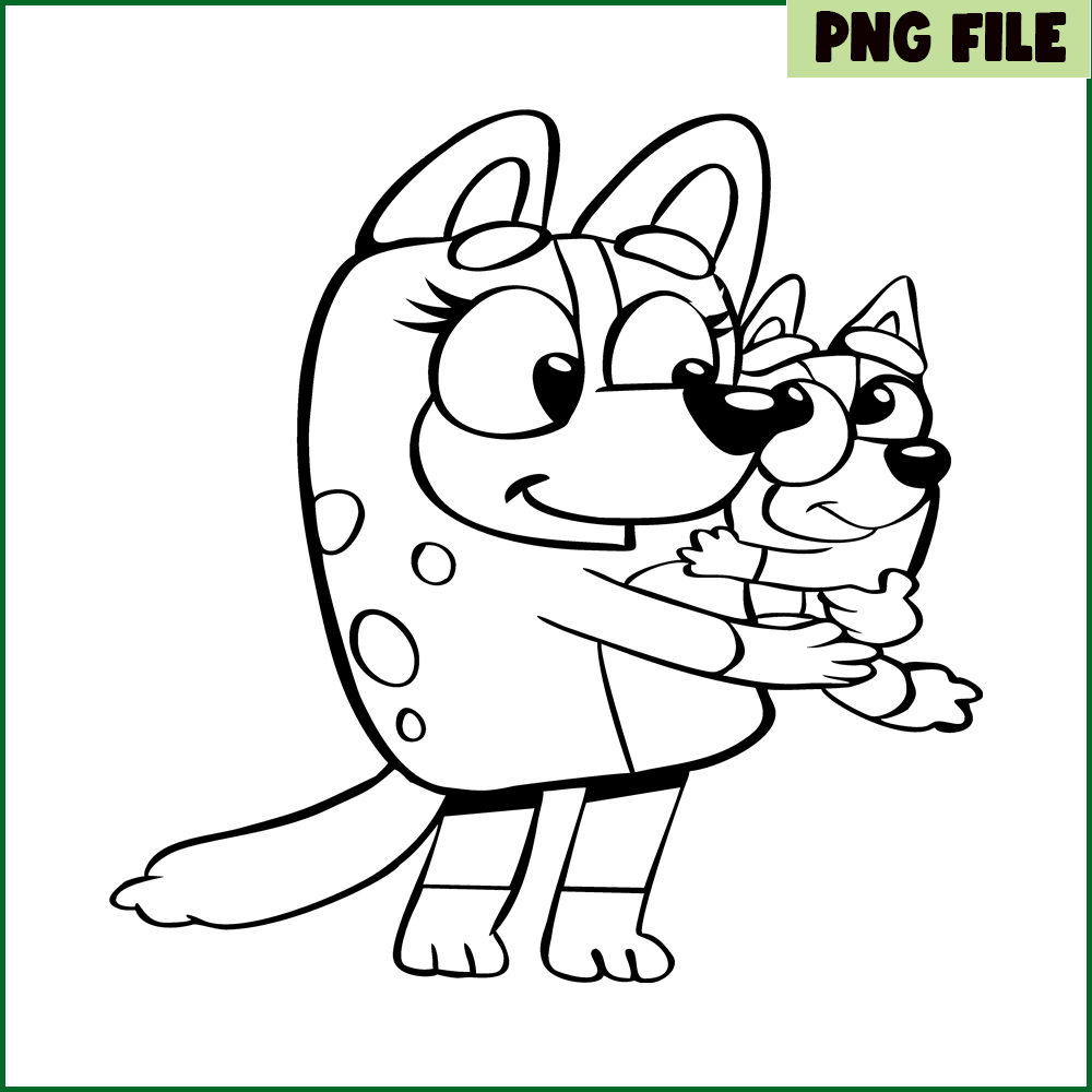 BL22112321-Mom And Daughter SVG PNG DXF EPS Bluey Family SVG Bluey SVG.png