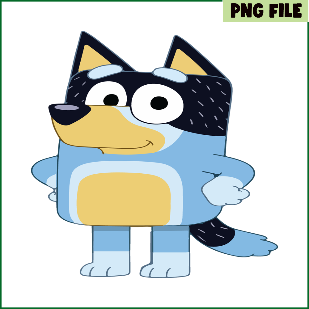 BL22112327-Bluey Bandit SVG PDF PNG Bluey Character SVG Bluey Cartoon SVG.png