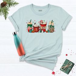 country christmas coffee shirt, christmas coffee tee, coffee lover gift shirt, cozy christmas shirt, christmas tee, coff