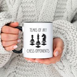 tears of my chess opponents, chess coffee mug gift, funny chess player christmas gift, chess lover, birthday gift, gift
