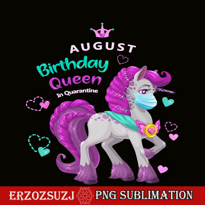 QUE03112318-August Birthday Queen PNG, Happy Birthday PNG, Birthday Queen PNG.png
