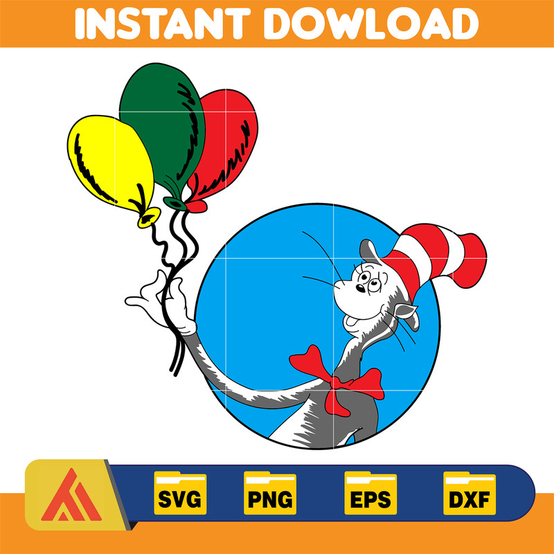 Dr Seuss Svg, Cat In The Hat SVG, Dr Seuss Hat SVG, Green Eggs And Ham Svg, Dr Seuss for Teachers Svg, Cricut, Thing Svg (379).jpg
