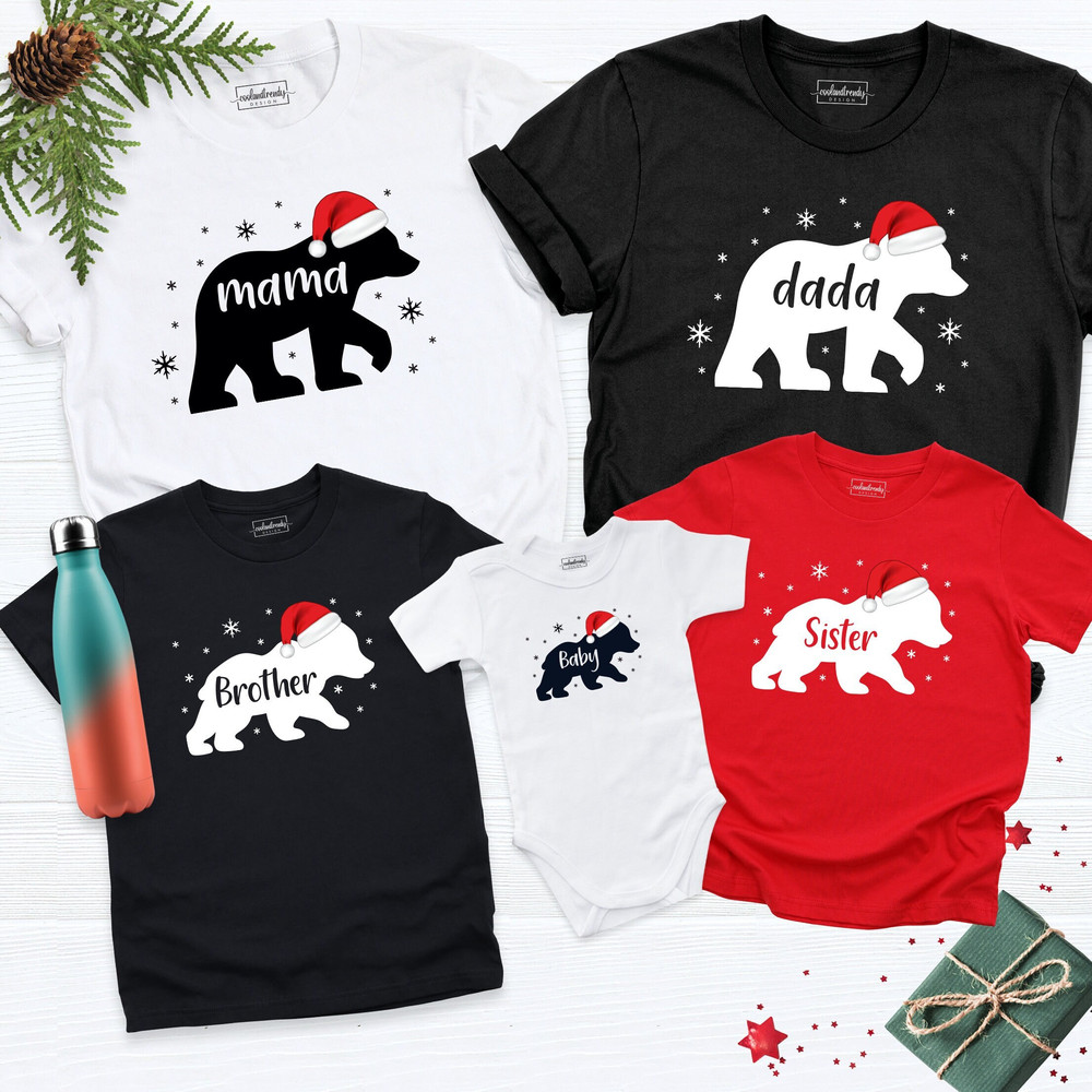 Family Bear Shirts, Bear Family Shirts, Christmas Matching Family Shirts, Christmas Family Bear Shirt, Personalized Family Holiday Tshirt.jpg