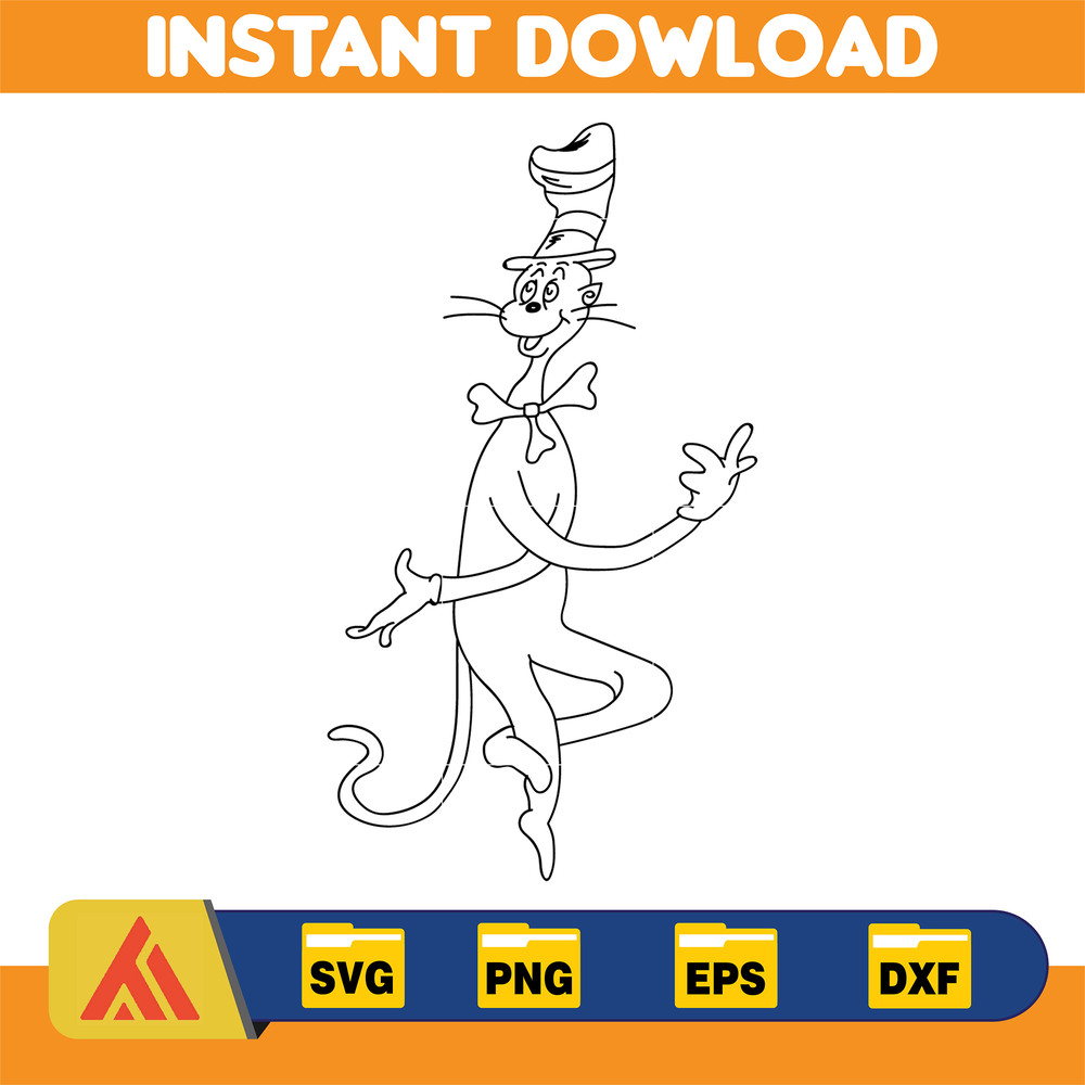 Dr Seuss Svg, Cat In The Hat SVG, Dr Seuss Hat SVG, Green Eggs And Ham Svg, Dr Seuss for Teachers Svg, Cricut, Thing Svg (400).jpg