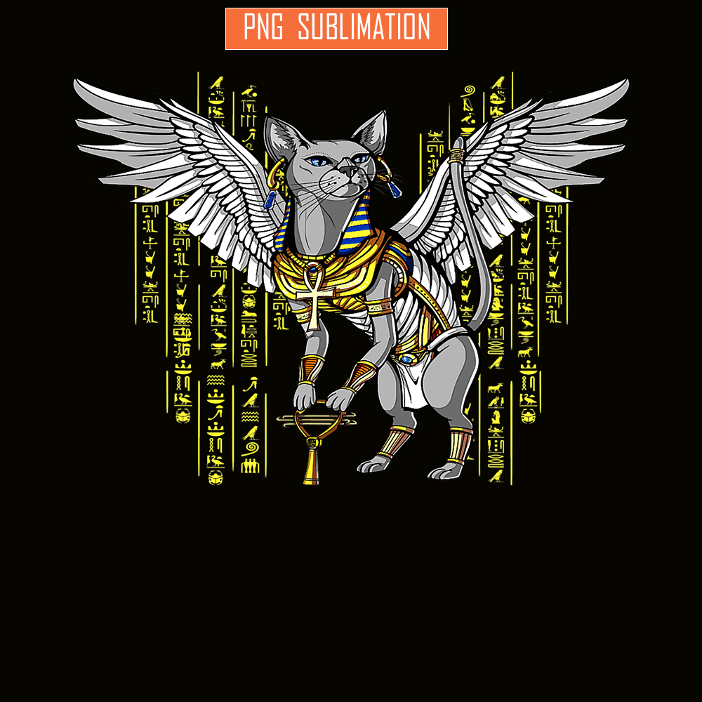 QUE03112335-Bastet Egyptian Cat PNG, Goddess Queens PNG, Cat Queens PNG.png