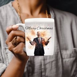 merry christmas joe biden mug, funny joe biden coffee mug, funny political mug, biden mug, joe biden christmas mug, funn