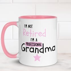 personalised i'm not retired i'm a professional grandad 11oz ceramic mug - custom message and name choice - gift for him