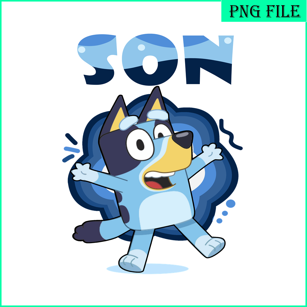 BLP22112311-Son Of Bluey Family PNG Bandit Heeler PNG Funny Bluey SOn PNG.png