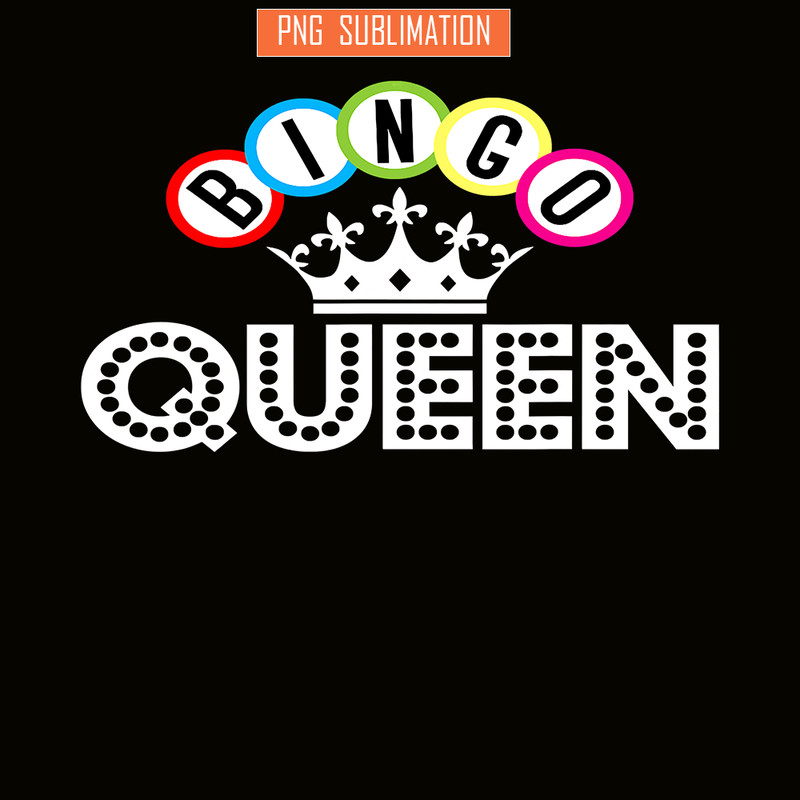 QUE03112351-Bingo Queen PNG, Bingo Balls PNG, Crown Queen PNG.png