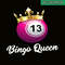 QUE03112357-Bingo Queen 13 PNG, Bingo Balls PNG, Crown Queen PNG.png