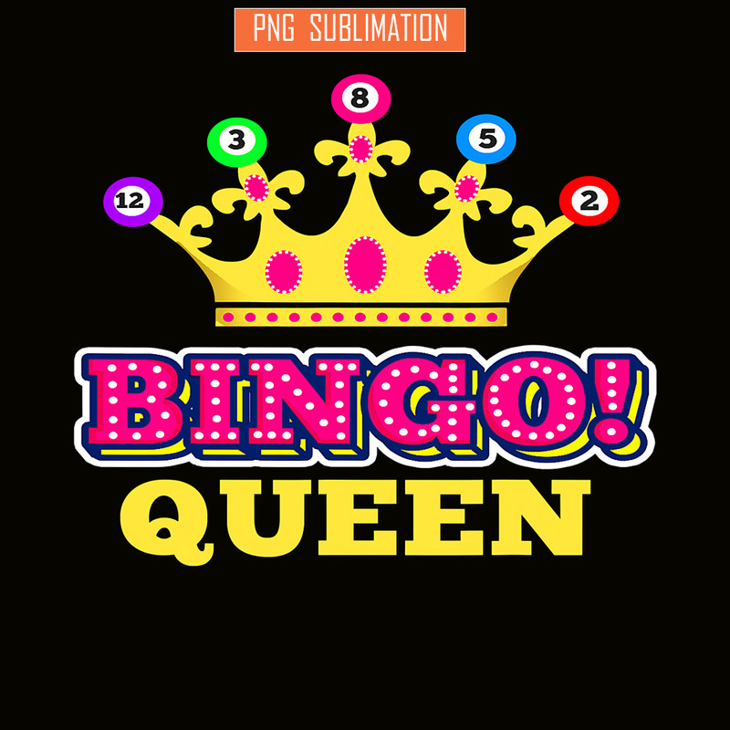QUE03112356-Bingo Queen Player PNG, Bingo Balls PNG, Crown Queen PNG.png